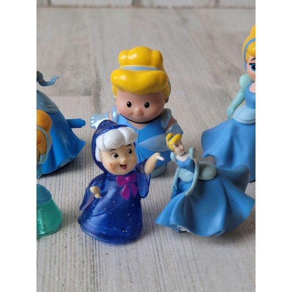 Princess Cinderella Fairy Godmother Ball dress playset toy figure Disney - Picture 4 of 14